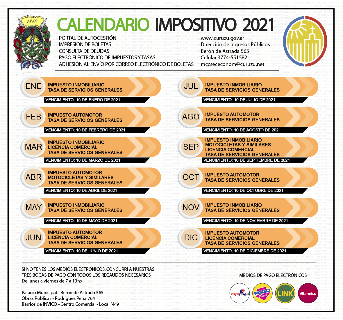Calendario Impositivo 2021