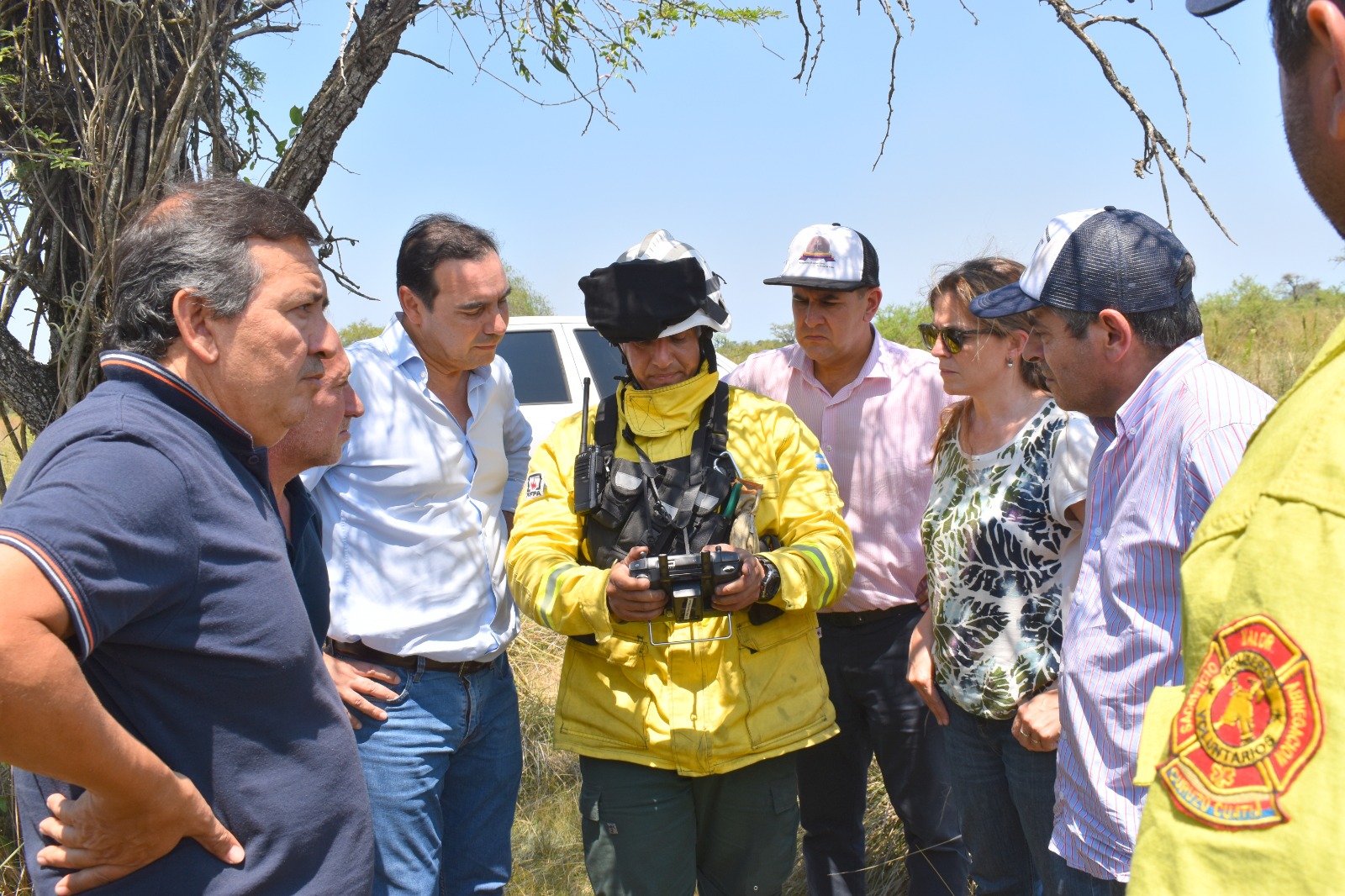 El Gobernador Gustavo Valdés supervisó el combate a los incendios en Curuzú Cuatiá junto al intendente José Irigoyen