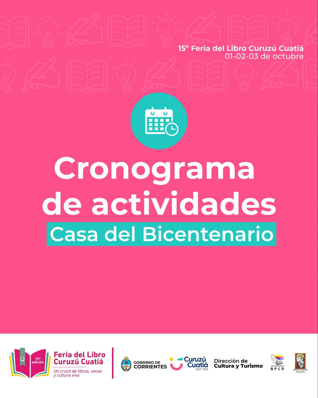 Charlas, libros, teatro, talleres y música: conocé todo lo que tendrá la Feria del Libro de Curuzú